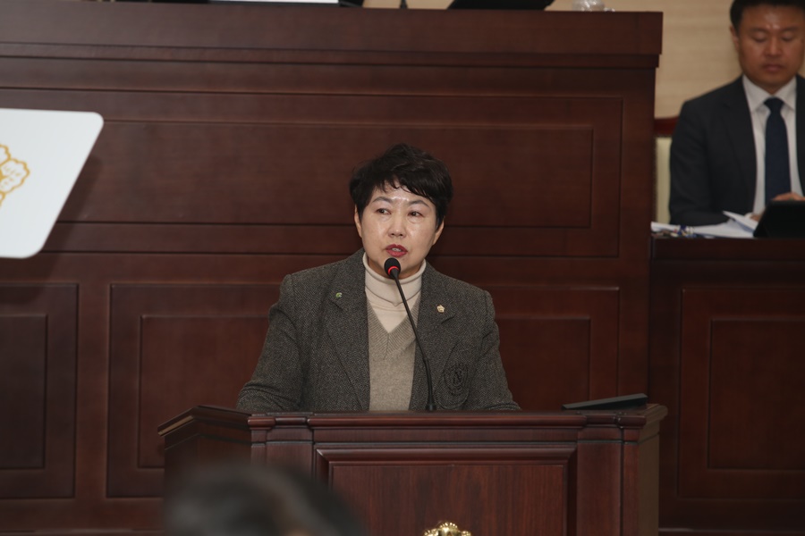 제267회 익산시의회 임시회 2차본회의 5분자유발언 -  정영미