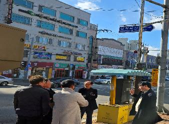 모현이편한세상A 사거리  출·퇴근시간 상습정체구역 해결을 위한 현장방문