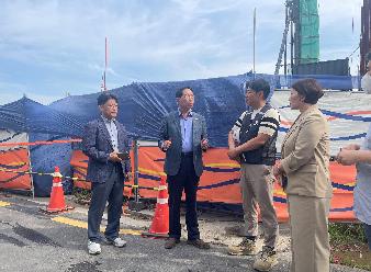 익산시의회 최종오, 김미선 의원 송학동 LH행복주택 건설 현장 방문